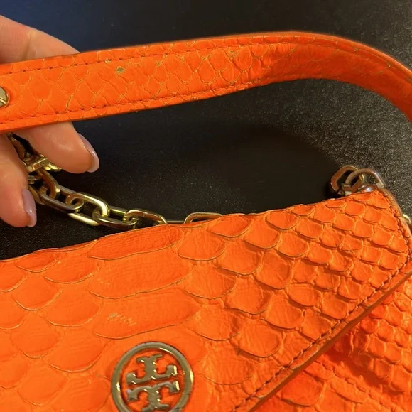 Rare orange Tory Burch purse - Picture 6 of 12